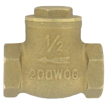 Brass Flap Check Valve - Prevents Backflow & Reduces Pressure Loss